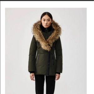 Mackage Puffer Jacket with Fox Fur